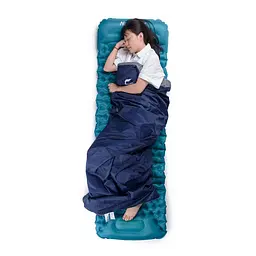 Спальник Naturehike LW180 (NH21MSD04) +15°C - лівий - 205см - темно-блакитний - мініатюра 7