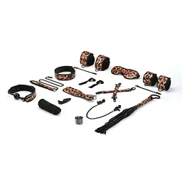 БДСМ-набір Liebe Seele Leopard Print 13pcs set, 13 предметів