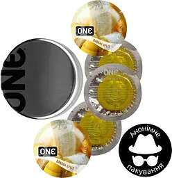 Презервативи One Flavor Waves Банановий спліт жовті 5 шт. у кейсі (ROZ6501051999) - мініатюра 2