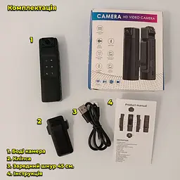 Нагрудна міні боді камера L13 FullHD з Wi-Fi 1080p / нагрудний відеореєстратор - мініатюра 9