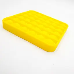 Сенсорна іграшка антистрес силіконова нескінченна пухирця поп іт UKC Pop It Fidget квадрат жовтий - мініатюра 3
