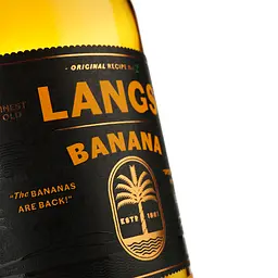 Напій алкогольний Langs, Banana Rum, на основі рому, 37,5%, 0,7 л - мініатюра 3