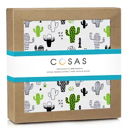 Пелюшкі муслінові Cosas Cactus CS1 75х100 см (MuslinDiapers_CactusGrayGreen_75x100) - мініатюра 2