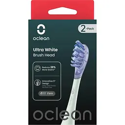 Насадка для зубної щітки Oclean UW01 G02 Ultra White Brush Head 2 шт. Green [6970810553529] [100964] - мініатюра 4