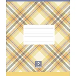 Зошит учнівський "Plaid pattern" 018-3345L-5 в лінію, 18 аркушів