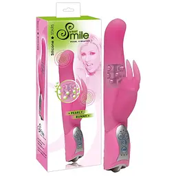 Вібратор-кролик Sweet Smile Pearl Bunny 26 см рожевий - мініатюра 8