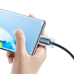 Кабель швидкого заряджання та передачі даних Digital PD Type-C до Type-C 120W 6A 2 м Сірий (Type-C2m120WS) - мініатюра 8
