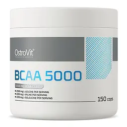 Лейцин, ізолейцин, валін OstroVit BCAA 5000 mg, 50 капсул