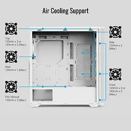 Корпус AeroCool D501A-G-WT-v2 White (ACCM-DS01043.21) [146670] - мініатюра 12