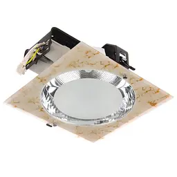 Світильник Downlight стельовий Brille L13-089 DL-30/2 E27 BR врізний