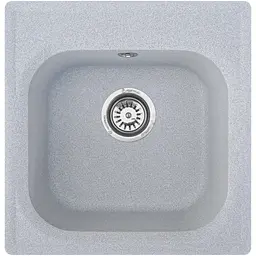 Мийка кухонна Valetti 1N гранітна, сіра 430х445 мм - мініатюра 4