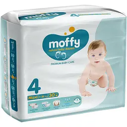 Підгузки дитячі Moffy Twin 4 (7-18 кг) 30 шт.