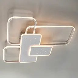 LED люстра модерн 2449WH dimmer - мініатюра 4
