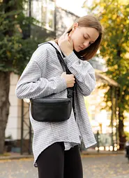 Поясна сумка бананка Sambag Tirso MSO чорний 31 х 12 х 5 см (80119001) - мініатюра 4