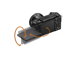 Компактний фотоапарат зі змінним об'єктивом Sony ZV-E10 body Black (ILCZVE10B.CEC) - мініатюра 2