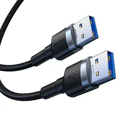 Кабель Baseus Cafule USB3.0 Male to USB 3.0 Male 1m CADKLF-C0G Dark Grey - мініатюра 2