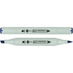 Набір спиртових маркерів Santi Brush SA-69 прусський синій 6 шт. (390986)