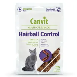 Ласощі для котів Canvit Hairball Control для виведення грудок шерсті з качкою 100 г (8595602514083)