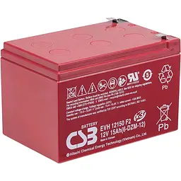 Аккумуляторная батарея для ИБП CSB AGM 12 V / 15 А*ч (EVH12150) - миниатюра 2