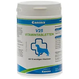 Вітаміни Canina V25 Vitamintabletten для собак, полівітамінний комплекс, 700 г (210 табл)