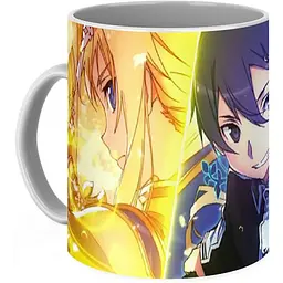 Кухоль GeekLand Sword Art Online Майстри меча онлайн Аліса Кіріто Казуто SAO.02.02 330 мл блакитний - мініатюра 3