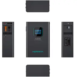Акумуляторна батарея Marsriva LiFePO4, 25.6V/204Ah, 5.22KWH, настінний - мініатюра 5