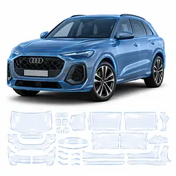 Антигравійна захисна бронеплівка за лекалами для Audi Q5 GU 2025- повний кузов