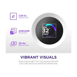 Система жидкостного охлаждения NZXT Kraken Plus RGB V2-360 mm AIO liquid cooler Wh (RL-KR360-W2) - миниатюра 7
