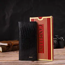 Чоловічий шкіряний гаманець Canpellini 9,2х18,8х1 см acs0025602 - мініатюра 7