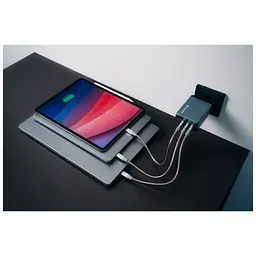 Зарядний пристрій Verbatim GaN 240 W 4 ports (USB-C-140 W,USB-C-100 W,USB-C-65 W /USB-A -3.0) (32205) - мініатюра 6