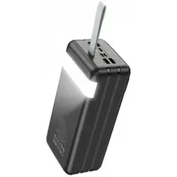 Зовнішній акумулятор Hoco PowerBank J86B 60000 mAh PD20W+QC3.0 22.5W with LED light Black 60865-ska - мініатюра 2