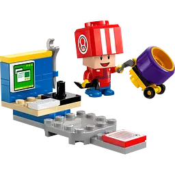 Конструктор LEGO Super Mario Mario Kart Toad (Pit Crew) 39 деталей (30702) - мініатюра 4