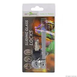Замок Repti-Zoo (RL090) для тераріумів з розсувними дверцятами, 9 см, нержавіюча сталь - мініатюра 6
