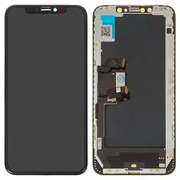 Дисплей для iPhone XS Max, чорний, з рамкою, , (OLED), ZY OEM hard