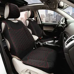 Автомобільні чохли для передніх сидінь Cayman Red Model S Чорно - червоні