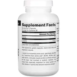 Лейцин Source Naturals 500 мг 240 капсул - мініатюра 2