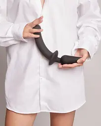 Анальна пробка з дилдо 2в1 Strap-On-Me SWITCH PLUG-IN DILDO Black XXL, діаметр 5,2/3,9 см - мініатюра 6