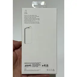Оригінальний шкіряний чохол Apple Leather Case with MagSafe для iPhone 13 Pro Max (6.7") Midnight Black MM1R3ZM/A - мініатюра 3