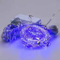 Гірлянда-штора Роса 200 LED розмір 3*2 м, синій GarlandoPro 173302BL - мініатюра 12