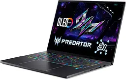 Ноутбук Acer Predator Triton 14 PT14-52T-96T3 (14.5 2.8K OLED 120 Hz, Intel U9-288V, 32 GB, 2 TB, RTX 5070, W11H) (NH.U0GAA.001) - мініатюра 6
