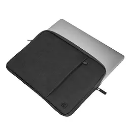 Сумка-чохол для ноутбука 13.3"", black, нейлонова, ділова, міська, плоска з кишенею для аксесуарів, підходить для ноутбуків до 13.3"" або документів, ArmorStandart (ARM71691) - мініатюра 4