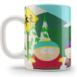 Кухоль GeekLand South Park Ерік, Стен, Кенні та Кайл SP.02.11 330 мл сірий - мініатюра 2