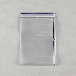 Пакети Zip-Lock прозорі 8x12 см, 100 шт, 50 мкм, поліетиленові пакети із застібкою - мініатюра 2