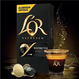Кава мелена L'OR Ristretto в капсулах, 52 г, 10 шт. (809872) - мініатюра 9