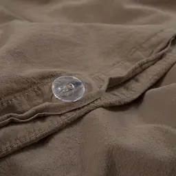 Постільна білизна Lotus Home Washed cotton - Kansas коричневий євро - мініатюра 4