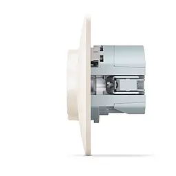 Розетка одинарна із заземленням з USB+USB-C кремова VIDEX BINERA VIDEX (27863-000) - мініатюра 4