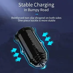 Автомобильный адаптер Essager для зарядки на 1 USB 3A - мініатюра 5