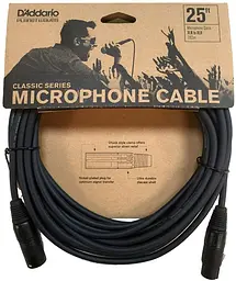 Мікрофонний кабель D'Addario PW-CMIC-25 Classic Series Microphone Cable 7.5m (25ft)