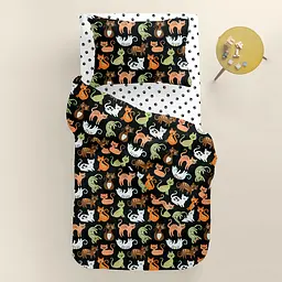 Дитяча постільна білизна в ліжечко CATS CS8, чорний (CatsColorBlack_Paws_140) - мініатюра 2