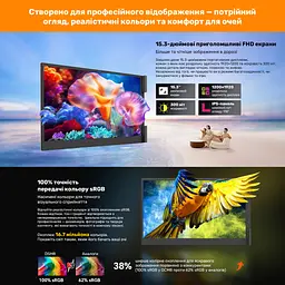 Монітор Blackview Dual Screen 15.3inch (BVDCM8) - мініатюра 8